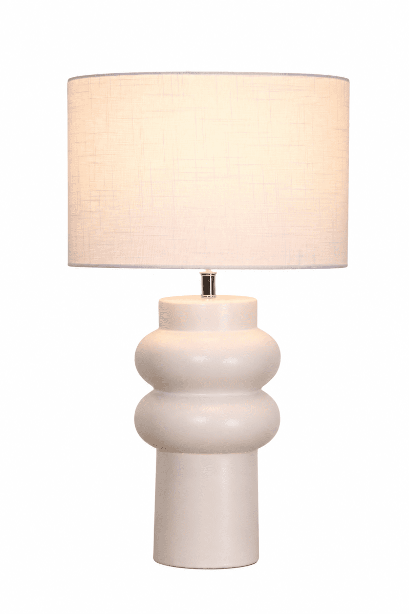 Anelli 56cm Blanco lámpara de mesa De Nordic Lighting - Su forma suave y org&aacute;nica y su color neutro la convierten en un complemento vers&aacute;til para cualquier estancia.