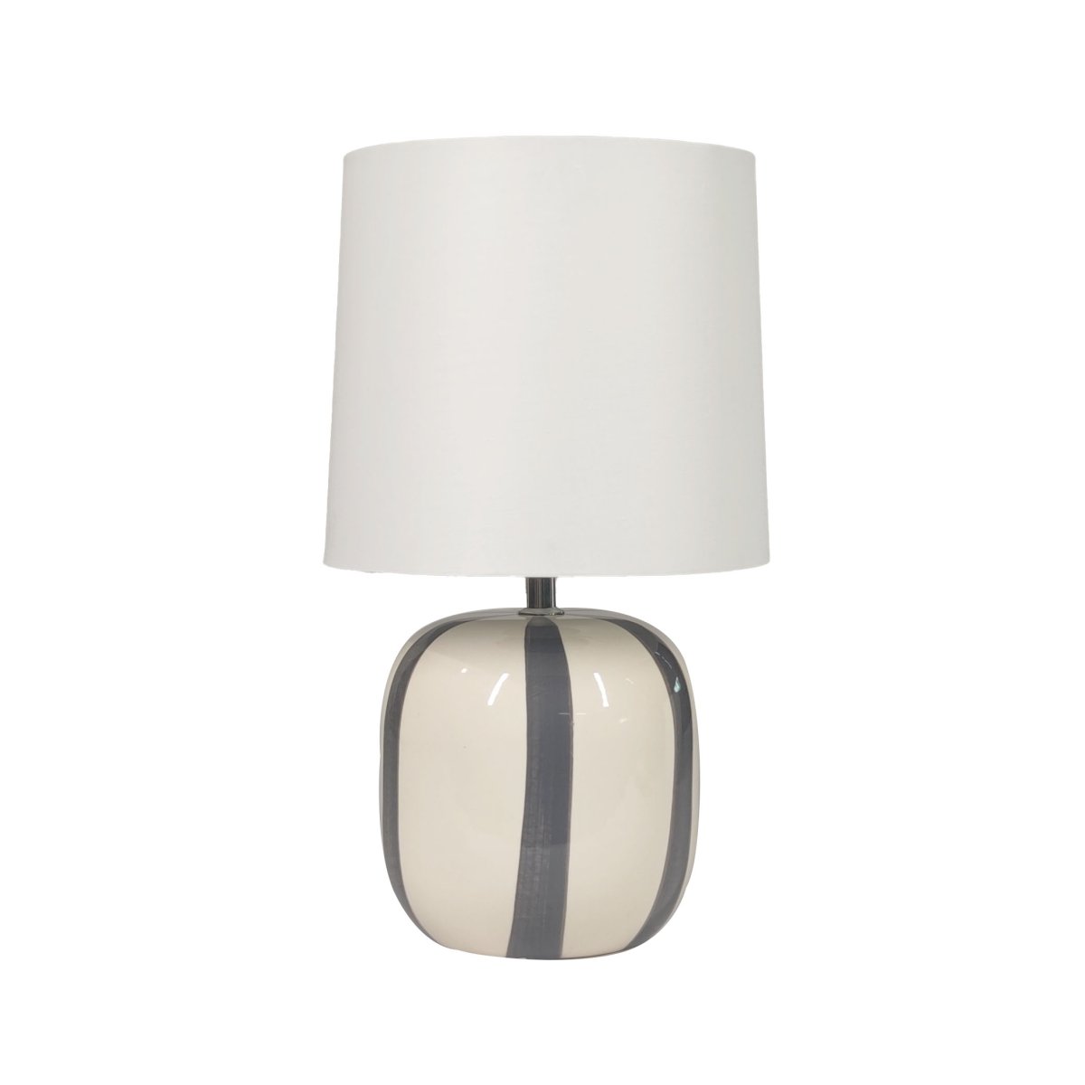Pholca 38cm Blanco/gris lámpara de mesa De Nordic Lighting - La l&aacute;mpara incluye un cable transparente de 1,8 m de largo, un interruptor y un enchufe.