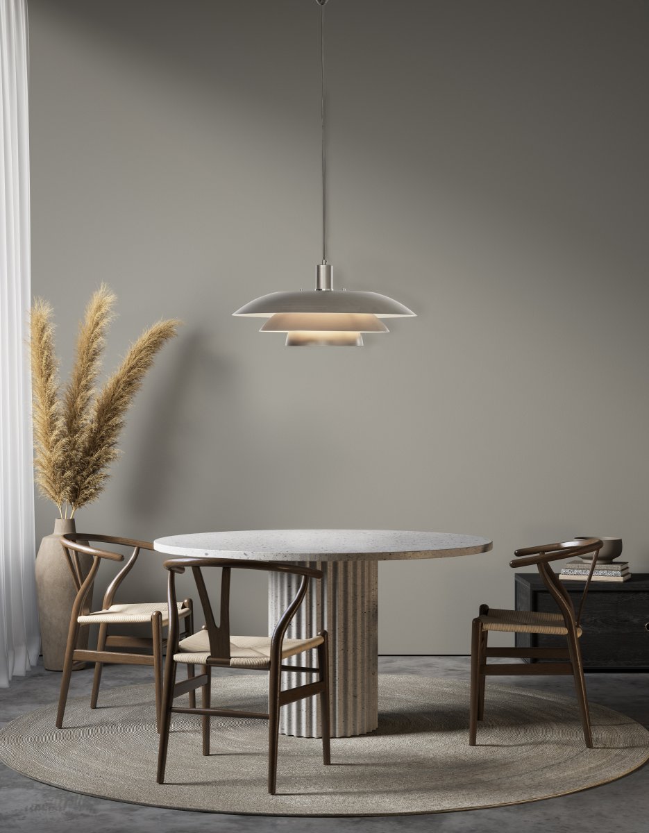 Epsilon 1 Ø45 Estaño Lámpas de techo De Aneta Lighting - L&aacute;mpara de techo con gancho de suspensi&oacute;n fabricada en pl&aacute;stico blanco.