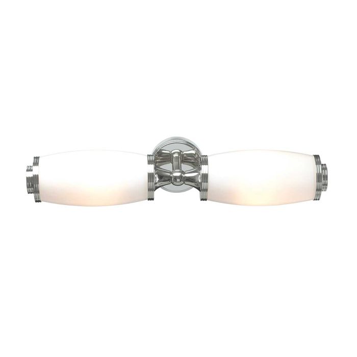 Eliot 47cm Cromo pulido lámpara de baño De Elstead Lighting - Este aplique de ba&ntilde;o de dise&ntilde;o cl&aacute;sico est&aacute; fabricado con los m&aacute;s altos est&aacute;ndares de calidad y es especialmente duradero gracias a su robusta construcci&oacute;n de lat&oacute;n.