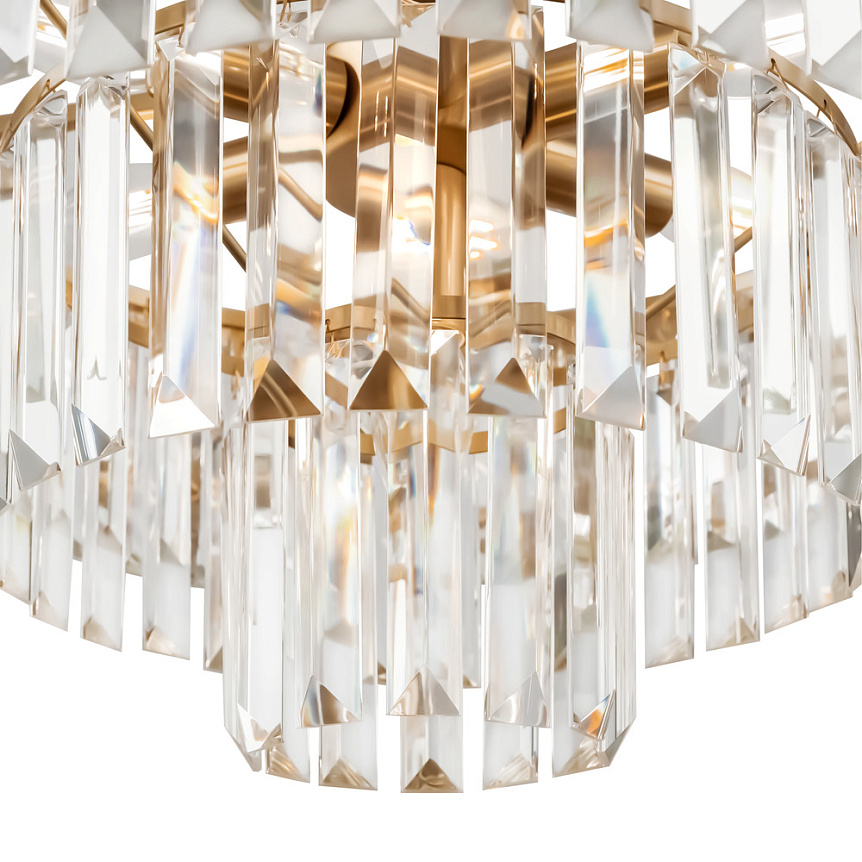 Revero Ø50 Latón cristal De Maytoni - Un detalle interior perfecto para crear un ambiente lujoso en el pasillo, la sala de estar o encima del comedor, donde funciona tanto como fuente de luz como decoraci&oacute;n en el techo.