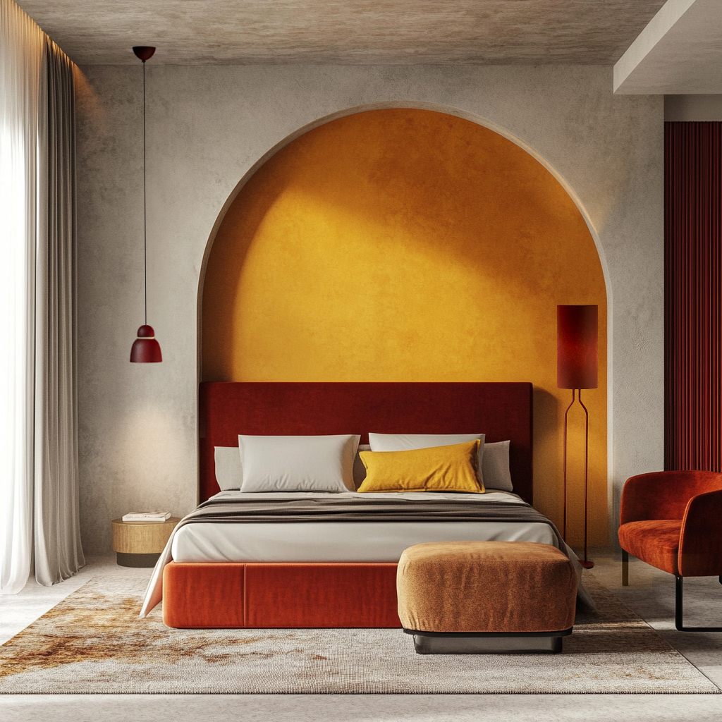 Bird Ø17 Rojo oscuro/latón Lámpas de techo De Belid - 