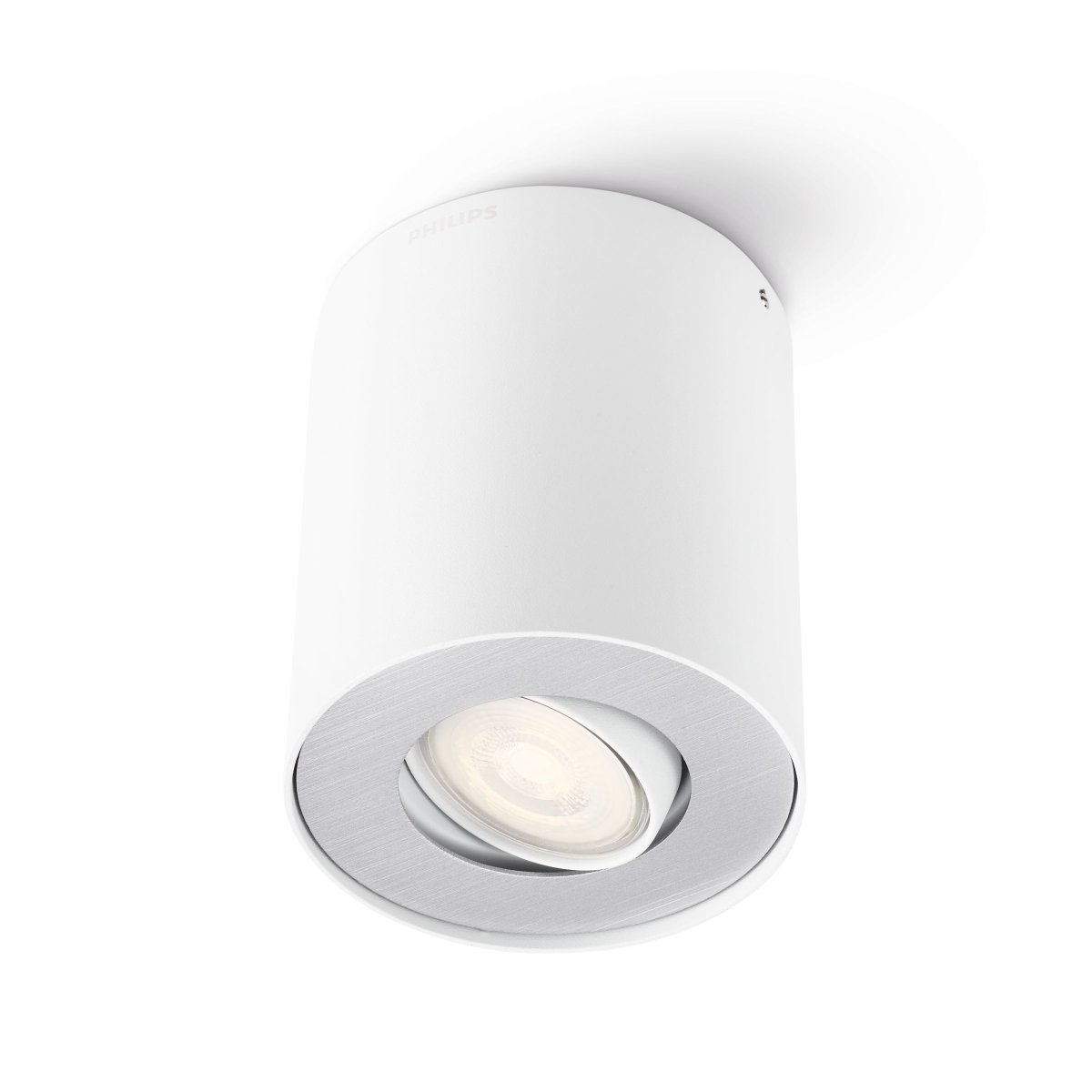 Pillar Blanco foco de techo De Philips - Combínalo con una fuente de luz LED GU10 de Philips y obtendrás una iluminación de alta calidad que durará años.