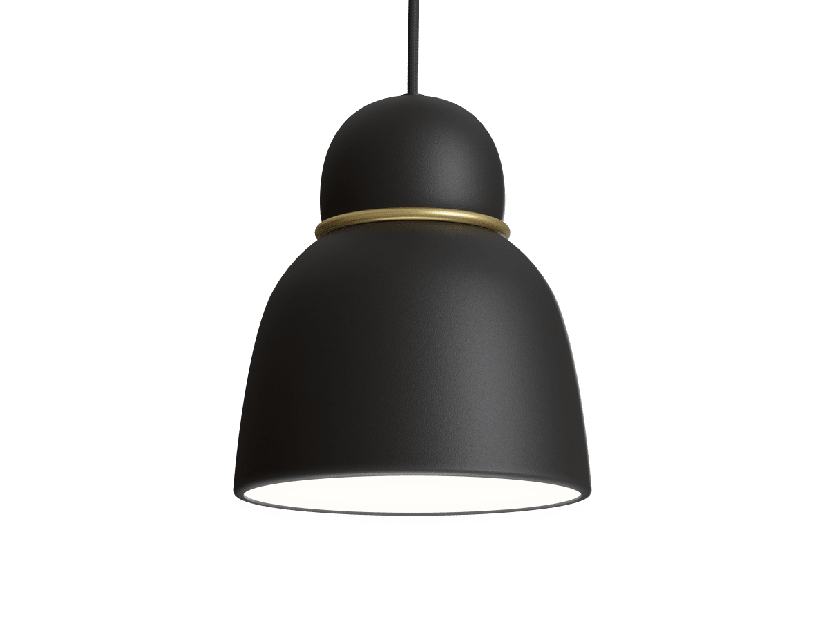 Bird Ø17 Negro/latón Lámpas de techo De Belid - Elijas el color que elijas, esta lámpara de techo será un elemento decorativo para tu hogar y creará un ambiente de iluminación elegante.