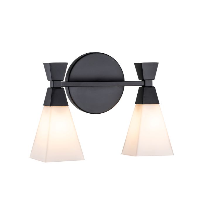 Bowtie 34cm Negro lámpara de baño De Elstead Lighting - La lámpara de pared Bowtie en negro mate es una moderna lámpara de espejo con protección IP44 y, por lo tanto, es adecuada para baños, pero también para otros espacios interiores como lavaderos o aseos de invitados.