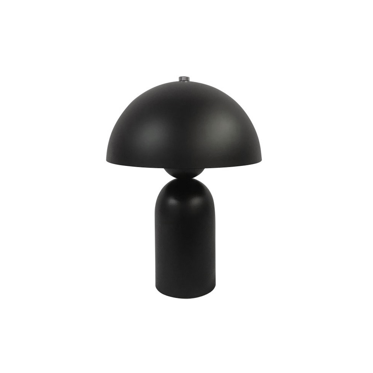 Capello 35cm Negro lámpara de mesa De Nordic Lighting - El detalle cromado decorativo en la parte superior le da un toque elegante y la convierte en un punto focal en dormitorios, salones y pasillos.