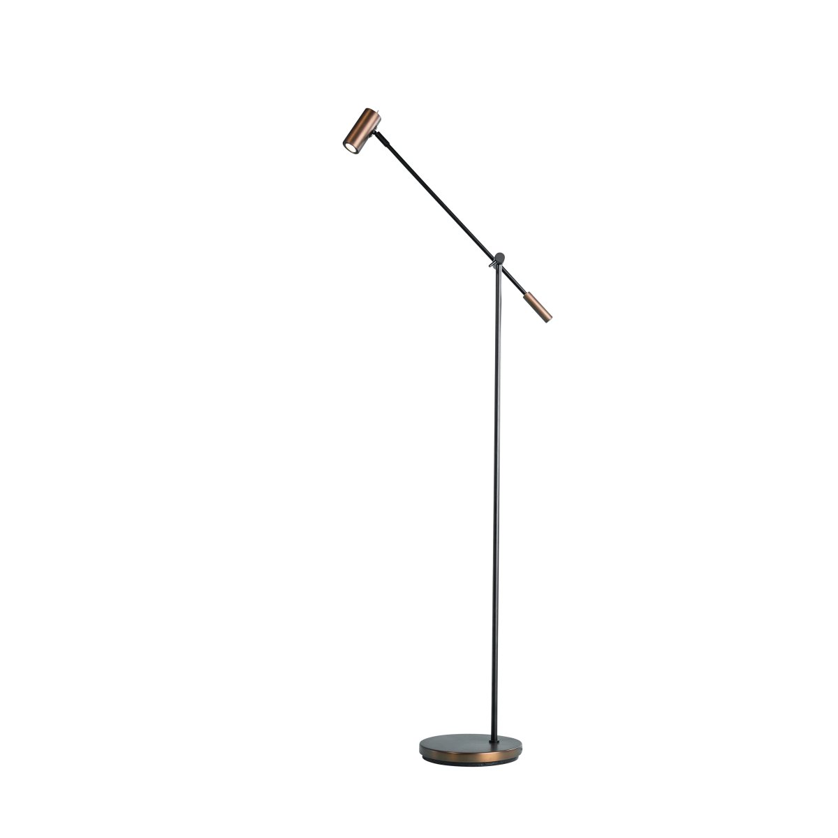 Cato Regulable Marrón óxido lámpara de pie De Belid - Con ajuste de altura entre 100 y 134 cm, una pantalla de 4 cm de di&aacute;metro y una robusta base de 20 cm, Cato combina a la perfecci&oacute;n forma y funcionalidad.