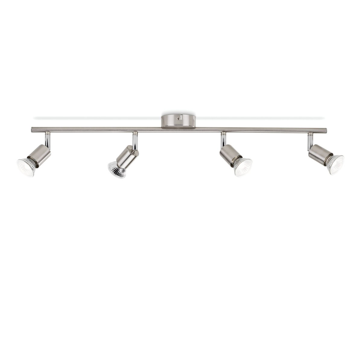 Limbali 4 Níquel foco de techo De Philips - Combínalo con una fuente de luz LED GU10 de Philips y obtendrás una iluminación de alta calidad que durará años.