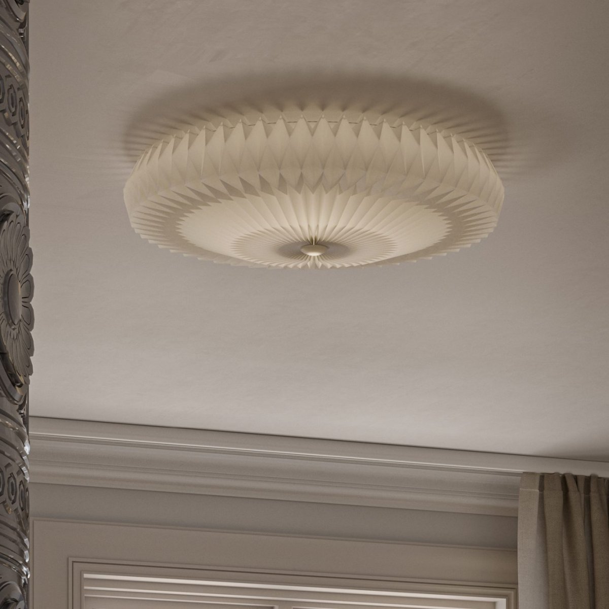 Pompom Ø57 Blanco plafón De CO Bankeryd - Ideal para habitaciones donde no es adecuada una l&aacute;mpara colgante.