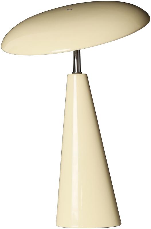 Audrey 33cm Beige portátil De Eja - Audrey es una elegante lámpara de mesa portátil de metal con un acabado beige brillante y un diseño moderno y sofisticado.