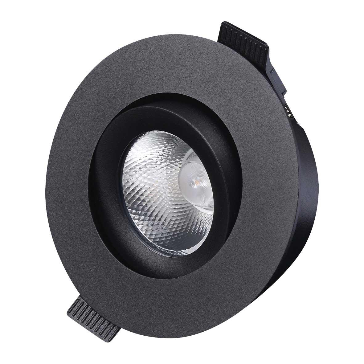 D-007 Downlight 3000K Negro De Designlight - El driver y la caja de conexiones (incluidos) est&aacute;n dise&ntilde;ados para usarse con pantallas planas de 28 mm en combinaci&oacute;n con placas de techo de 12 a 13 mm de espesor.
