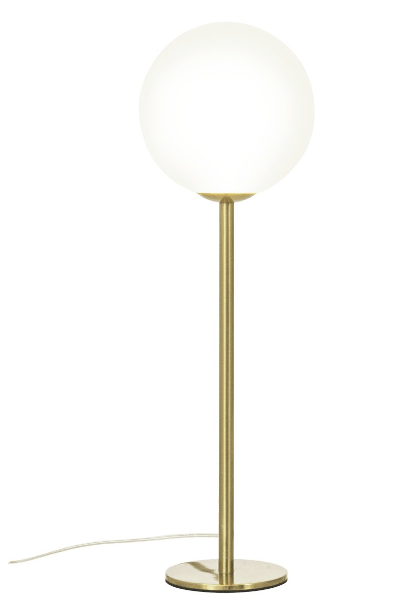 Molekyl 43cm Latón mate lámpara de mesa De Aneta Lighting - Deja que Molekyl se convierta en una declaraci&oacute;n de estilo en tu hogar: perfecto para darle a tu interior un nuevo brillo y difundir una luz agradable donde m&aacute;s se necesita.