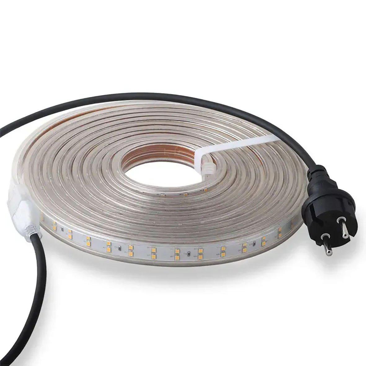 Iluminación de trabajo DB-553 230V 5m De Designlight - Para evitar el sobrecalentamiento, la tira de LED debe desenrollarse antes de conectarla a la fuente de alimentación.