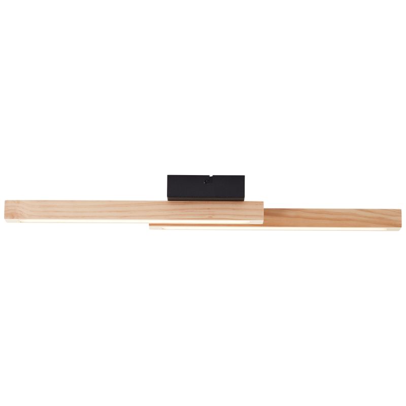 Arion 62cm Madera plafón De Brilliant - La combinación de madera y negro convierte a Arion en un elemento de diseño versátil que se adapta a diversos estilos de interior.