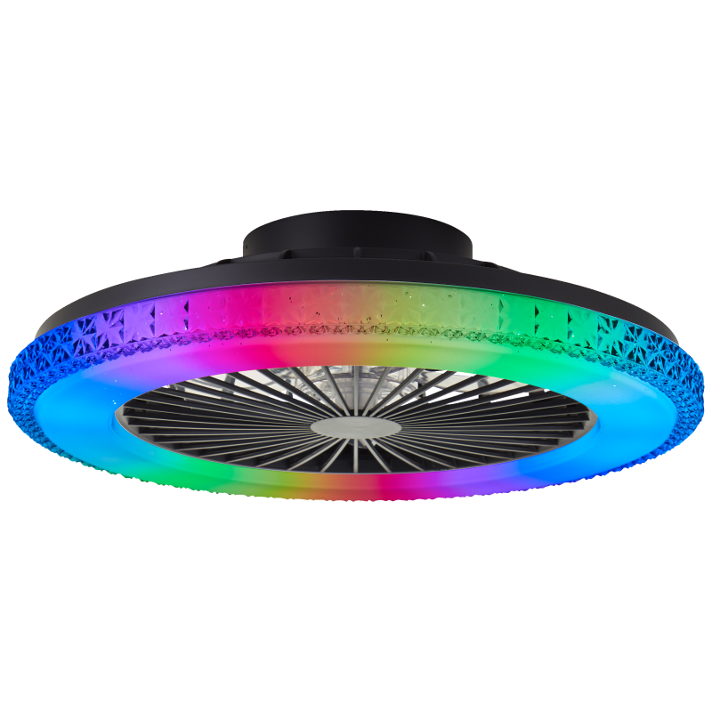 Badria Ø50 Negro De Brilliant - La iluminaci&oacute;n LED es regulable y la temperatura de color se puede ajustar desde una luz c&aacute;lida y agradable hasta un brillante blanco luz diurna.
