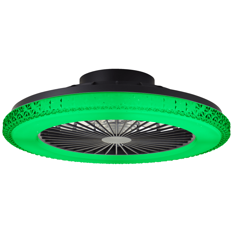 Badria Ø50 Negro De Brilliant - La iluminaci&oacute;n LED es regulable y la temperatura de color se puede ajustar desde una luz c&aacute;lida y agradable hasta un brillante blanco luz diurna.