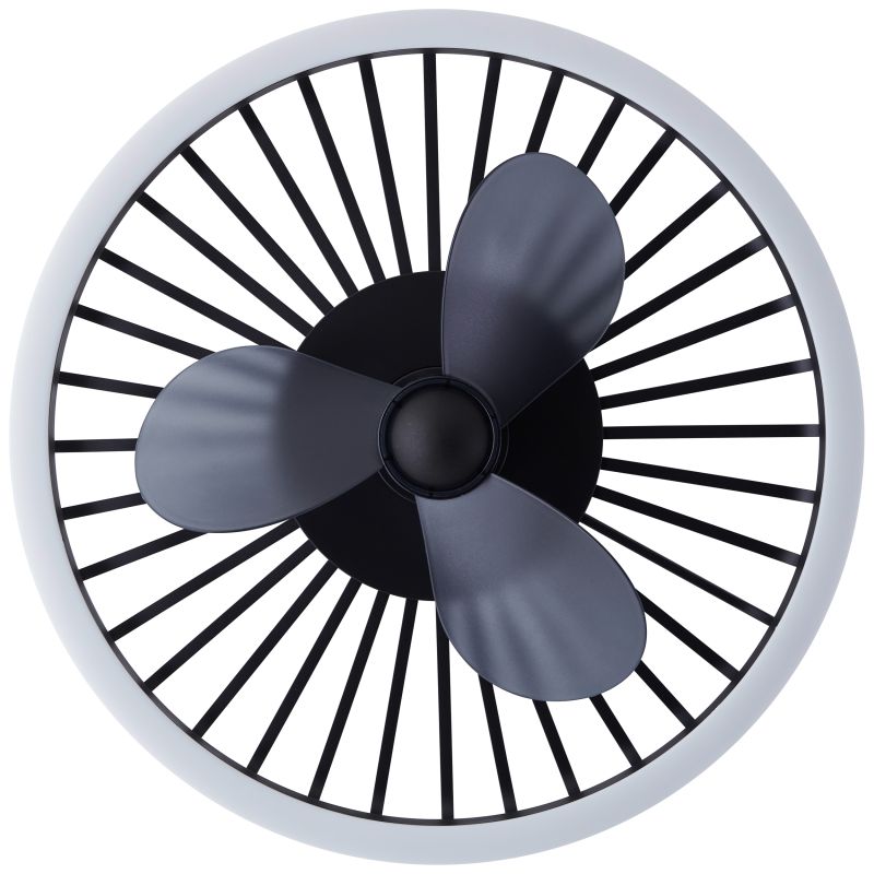 Capo Ø48 Negro De Brilliant - En verano, proporciona una brisa agradable, mientras que en invierno, la funci&oacute;n reversible hace circular el aire caliente que se acumula cerca del techo, creando un ambiente interior m&aacute;s confortable y eficiente energ&eacute;ticamente.