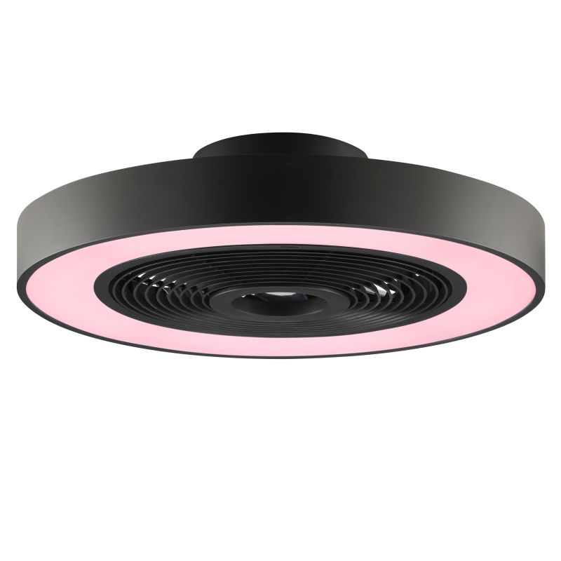 Catania Ø48 Negro De Brilliant - Gracias a la tecnolog&iacute;a IC-RGB, las transiciones de color suaves y los vibrantes efectos de iluminaci&oacute;n crean un ambiente &uacute;nico y envolvente.