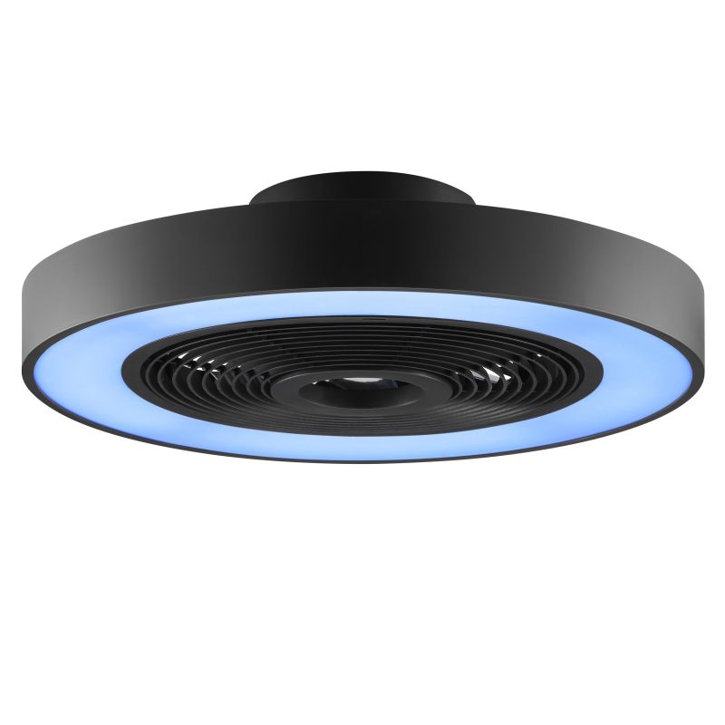 Catania Ø48 Negro De Brilliant - Gracias a la tecnolog&iacute;a IC-RGB, las transiciones de color suaves y los vibrantes efectos de iluminaci&oacute;n crean un ambiente &uacute;nico y envolvente.