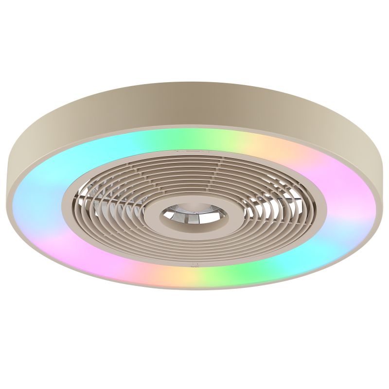 Catania Ø48 Beige De Brilliant - Gracias a la tecnolog&iacute;a IC-RGB, las transiciones de color suaves y los vibrantes efectos de iluminaci&oacute;n crean un ambiente &uacute;nico y envolvente.