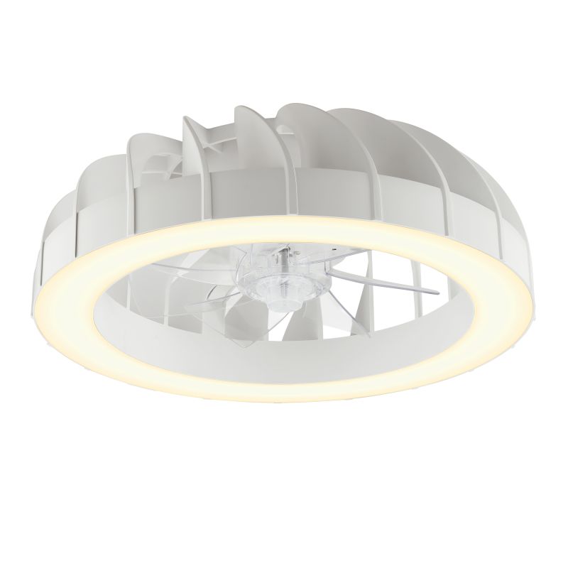 Fanora Ø46 Blanco De Brilliant - En verano, el ventilador proporciona circulaci&oacute;n de aire fresco, mientras que en invierno, la funci&oacute;n reversible distribuye el aire caliente de manera uniforme por toda la habitaci&oacute;n, contribuyendo as&iacute; a un menor consumo energ&eacute;tico.