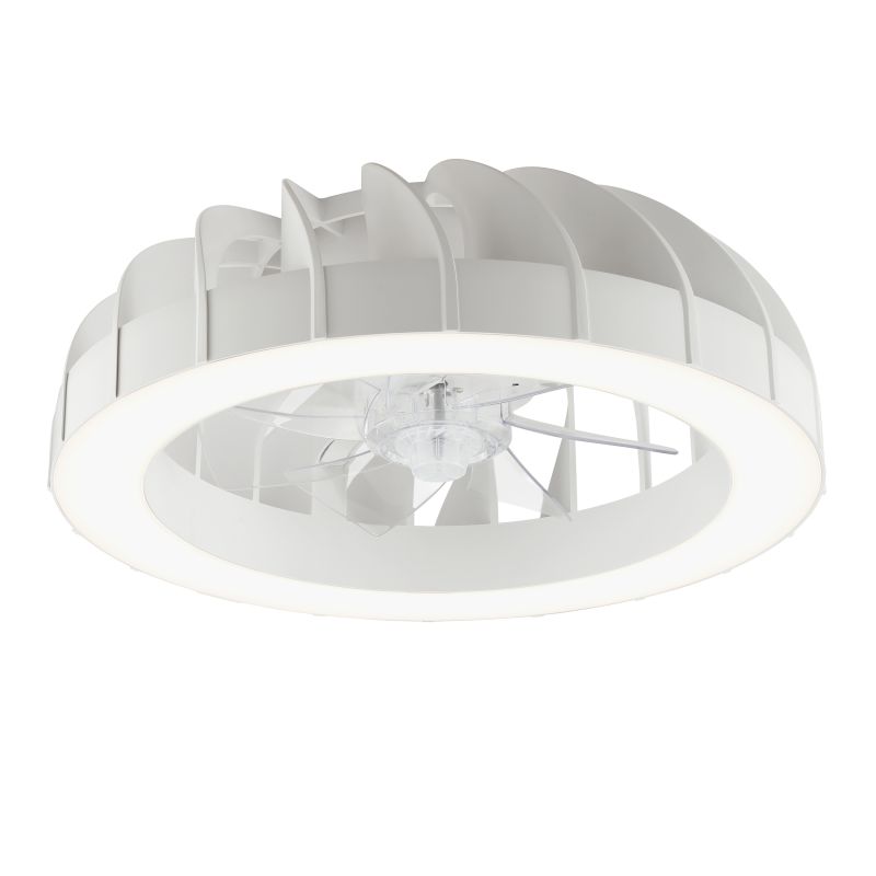 Fanora Ø46 Blanco De Brilliant - En verano, el ventilador proporciona circulaci&oacute;n de aire fresco, mientras que en invierno, la funci&oacute;n reversible distribuye el aire caliente de manera uniforme por toda la habitaci&oacute;n, contribuyendo as&iacute; a un menor consumo energ&eacute;tico.