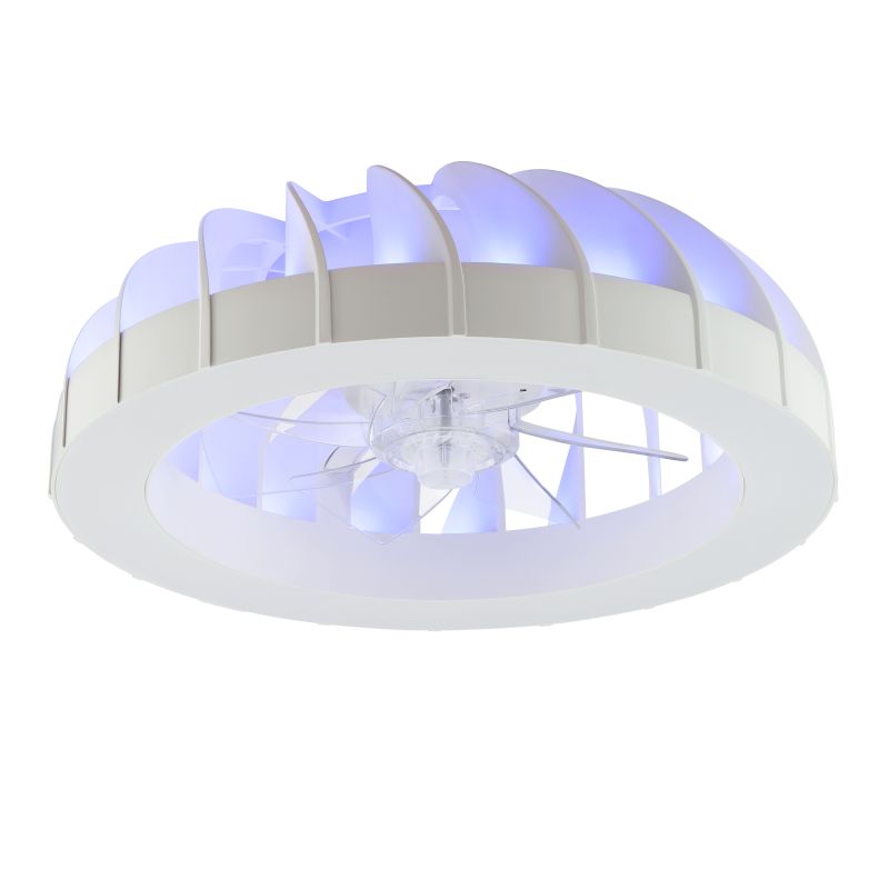 Fanora Ø46 Blanco De Brilliant - En verano, el ventilador proporciona circulaci&oacute;n de aire fresco, mientras que en invierno, la funci&oacute;n reversible distribuye el aire caliente de manera uniforme por toda la habitaci&oacute;n, contribuyendo as&iacute; a un menor consumo energ&eacute;tico.