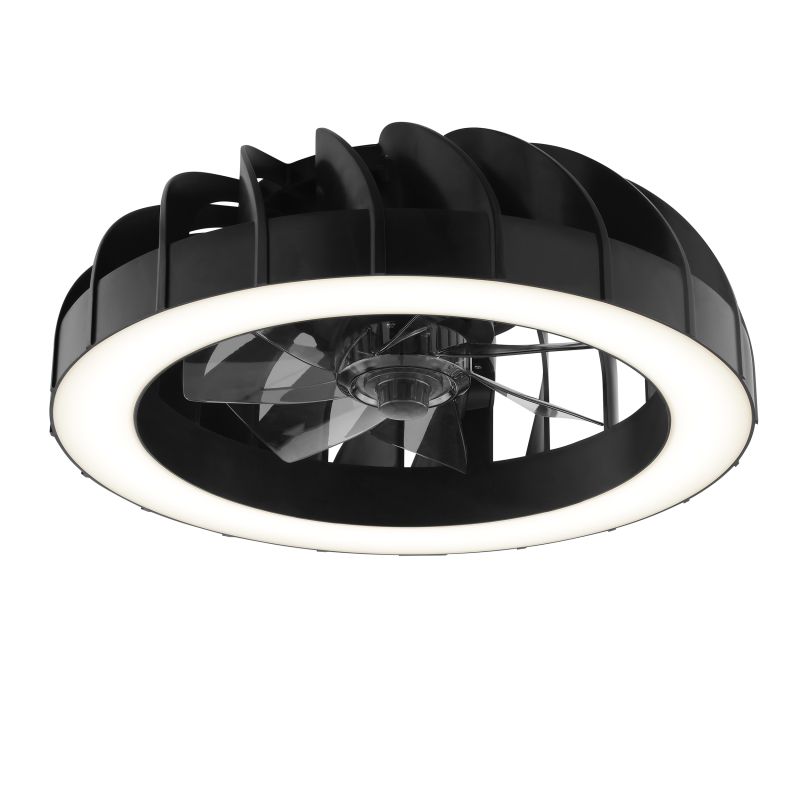 Fanora Ø46 Negro De Brilliant - En verano, el ventilador proporciona circulaci&oacute;n de aire fresco, mientras que en invierno, la funci&oacute;n reversible distribuye el aire caliente de manera uniforme por toda la habitaci&oacute;n, contribuyendo as&iacute; a un menor consumo de energ&iacute;a.
