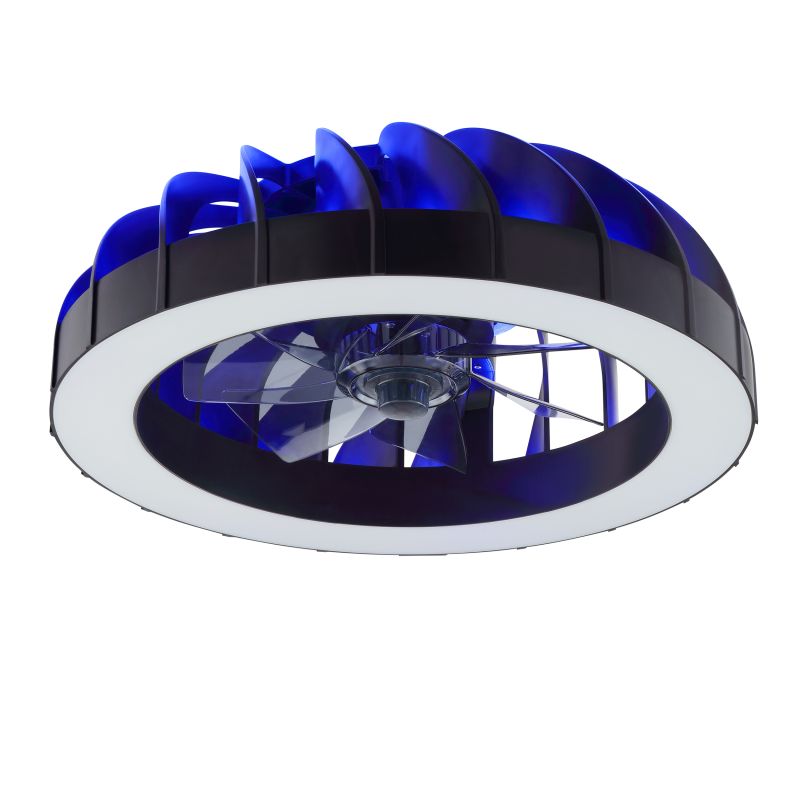 Fanora Ø46 Negro De Brilliant - En verano, el ventilador proporciona circulaci&oacute;n de aire fresco, mientras que en invierno, la funci&oacute;n reversible distribuye el aire caliente de manera uniforme por toda la habitaci&oacute;n, contribuyendo as&iacute; a un menor consumo de energ&iacute;a.