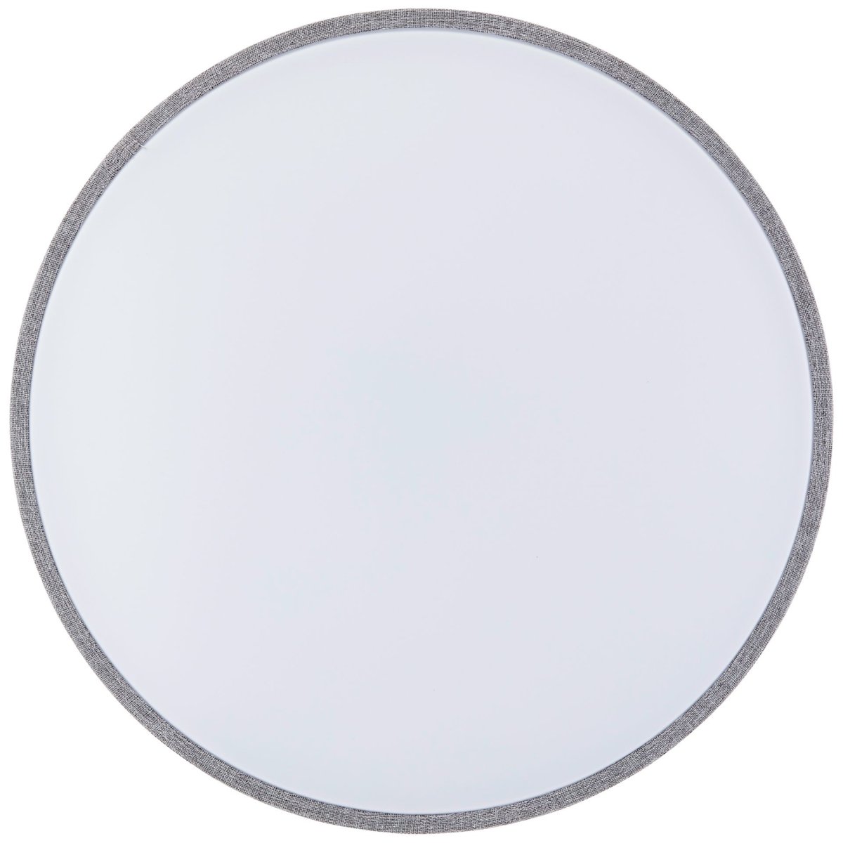Filiz Ø50 Gris plafón De Brilliant - Su estructura gris revestida de tela le confiere un aspecto suave y sofisticado, mientras que la pantalla de pl&aacute;stico blanco difunde una luz uniforme y sin deslumbramientos por toda la habitaci&oacute;n.