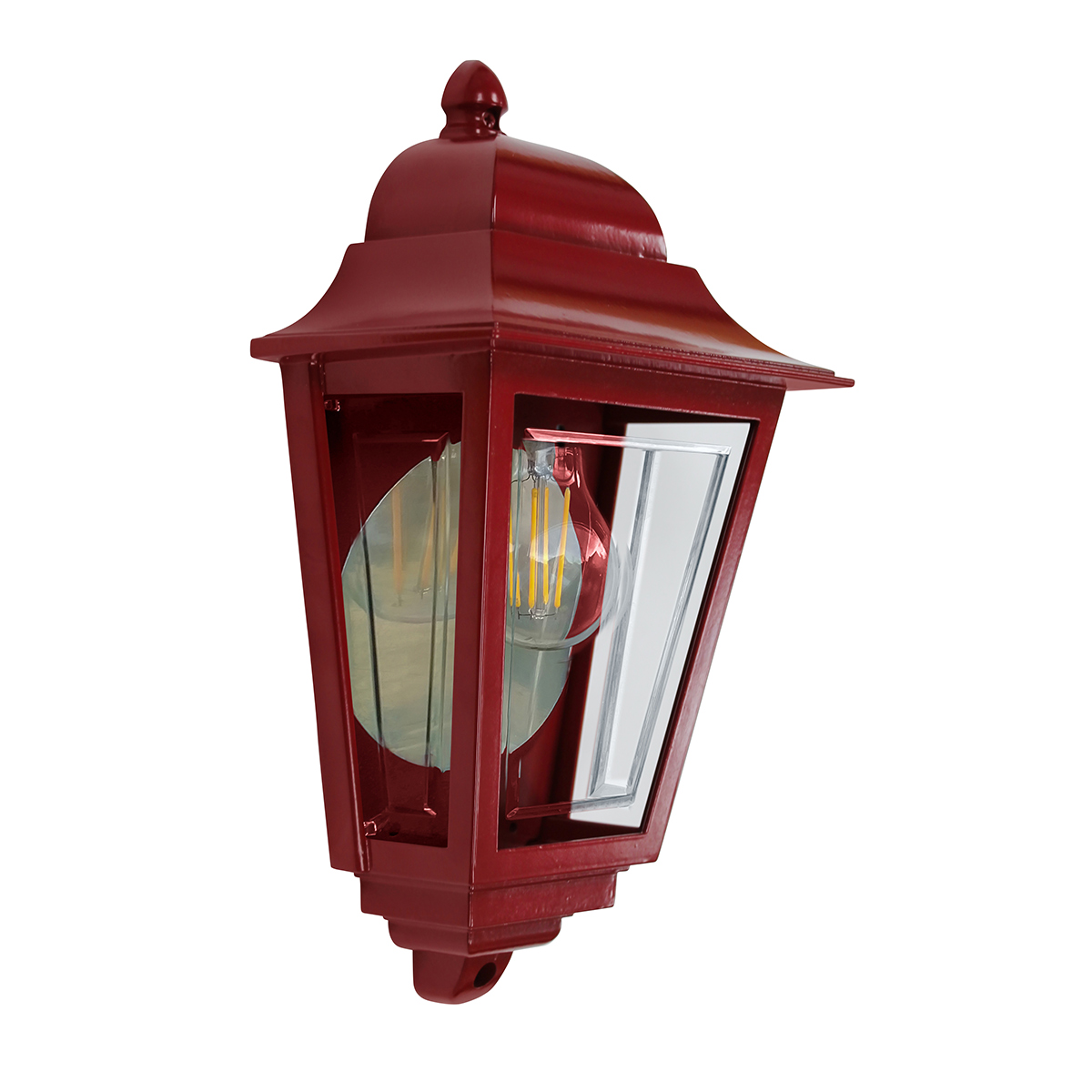 Deco Lane 32cm ROJO lámpara de exterior De Elstead Lighting - Con la clase de protecci&oacute;n IP44, la l&aacute;mpara est&aacute; protegida contra la lluvia y la humedad y, por lo tanto, es perfecta para fachadas, entradas y terrazas.