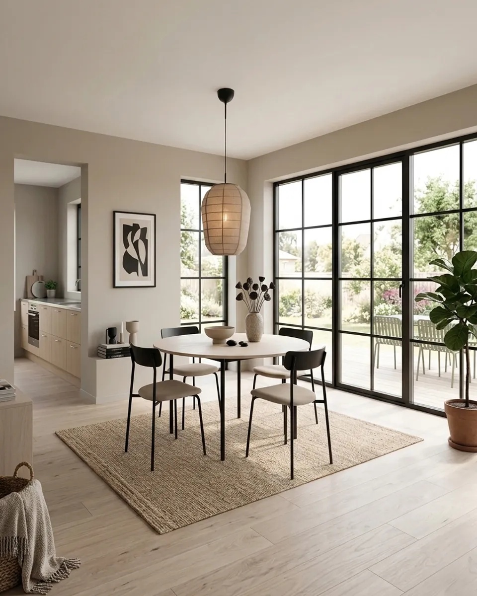 Delino Ø40 Beige Lámpas de techo De By Rydéns - La estructura de madera de fresno y los detalles decorativos de rat&aacute;n le dan un aspecto c&aacute;lido y armonioso.