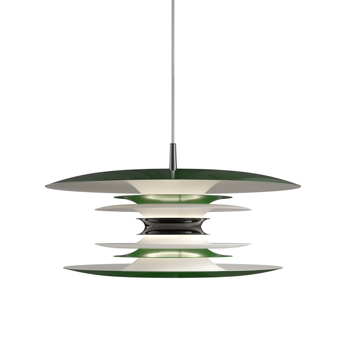 Diablo Ø50 Verde Lámpas de techo De Belid - La l&aacute;mpara colgante Diablo forma parte de la exclusiva familia Diablo de Joakim Fihn y tambi&eacute;n est&aacute; disponible como l&aacute;mpara de pie, de mesa y de pared.
