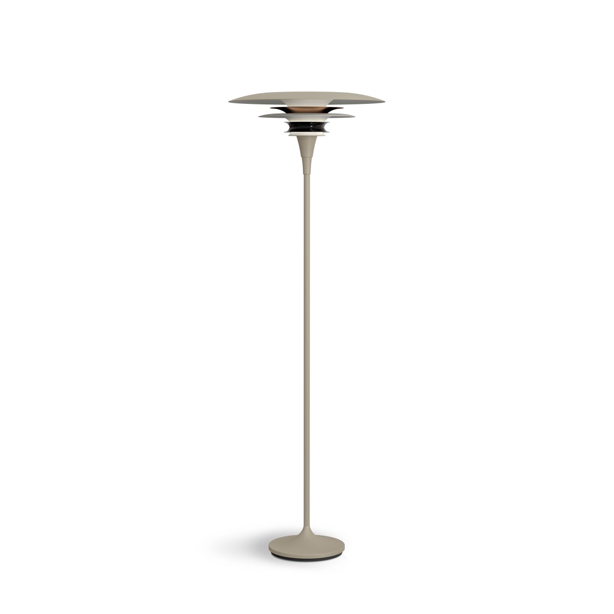 Diablo Ø50 Arena/bronce lámpara de pie De Belid - Est&aacute; disponible en varias combinaciones de colores, en particular en una llamativa mezcla de beige arena y bronce, que le confiere un toque moderno y a la vez impactante.