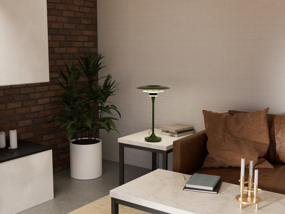Diablo 48cm Verde/blanco lámpara de mesa De Belid - Est&aacute; disponible en varios colores, lo que, junto con su dise&ntilde;o &uacute;nico, la convierte en un detalle &uacute;nico en tu interior.