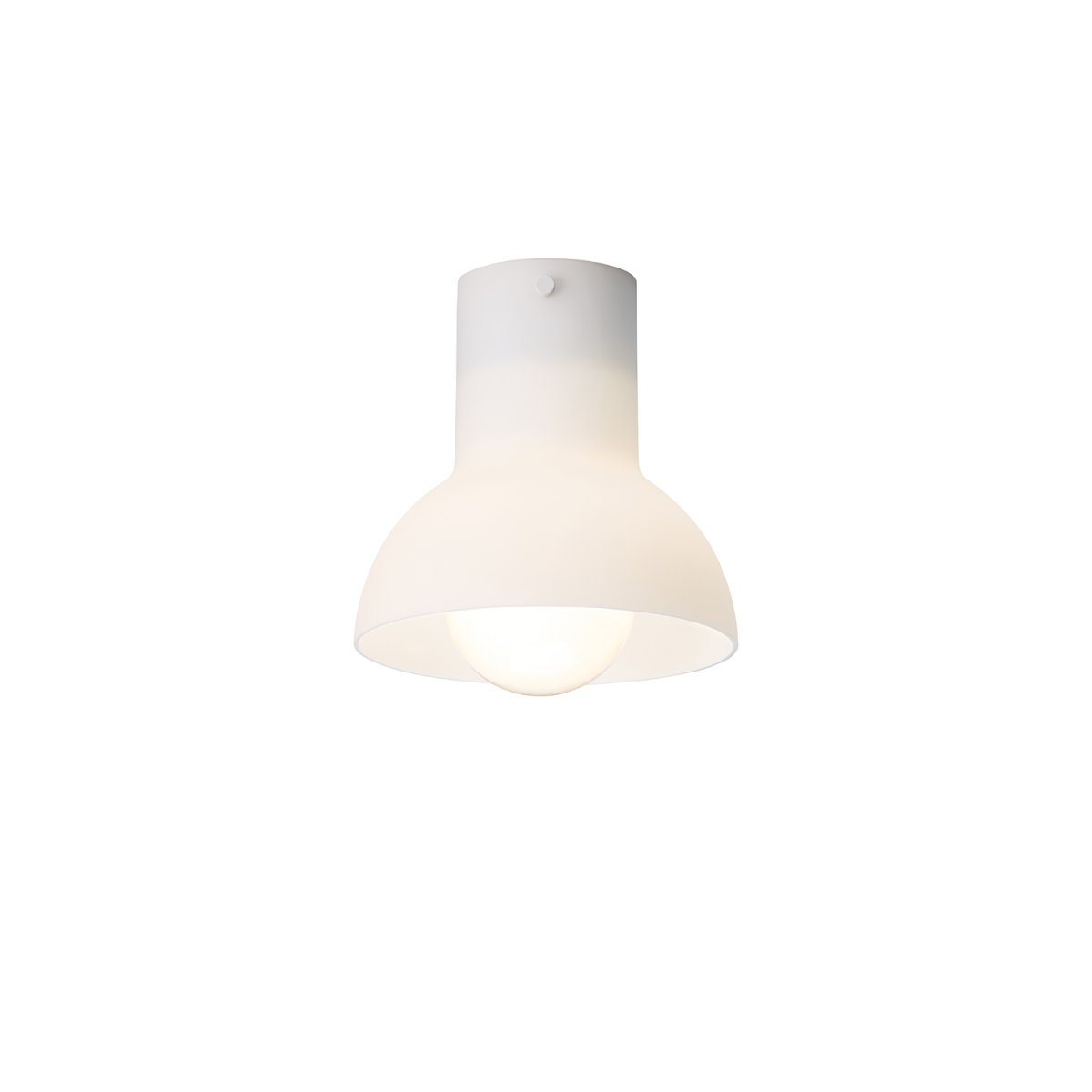 Down Ø20 Blanco plafón De CO Bankeryd - La pantalla de cristal opalino garantiza una agradable distribuci&oacute;n de la luz en la habitaci&oacute;n.