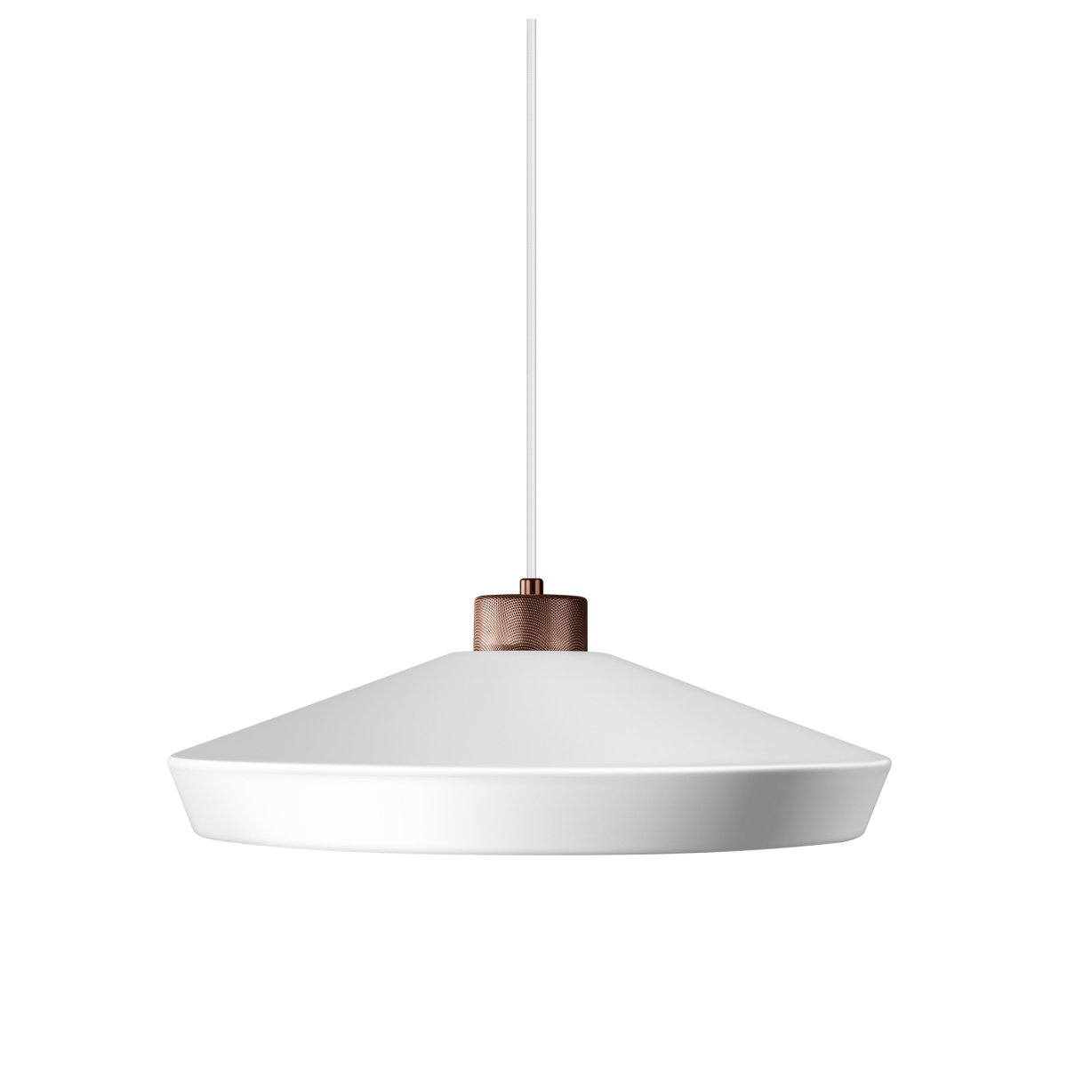 Imagen ampliada de Edge Ø50 Blanco Lámpas de techo De Herstal - Con un di&aacute;metro de 17 cm y una altura de 50 cm, ser&aacute; un detalle impresionante en tu habitaci&oacute;n.