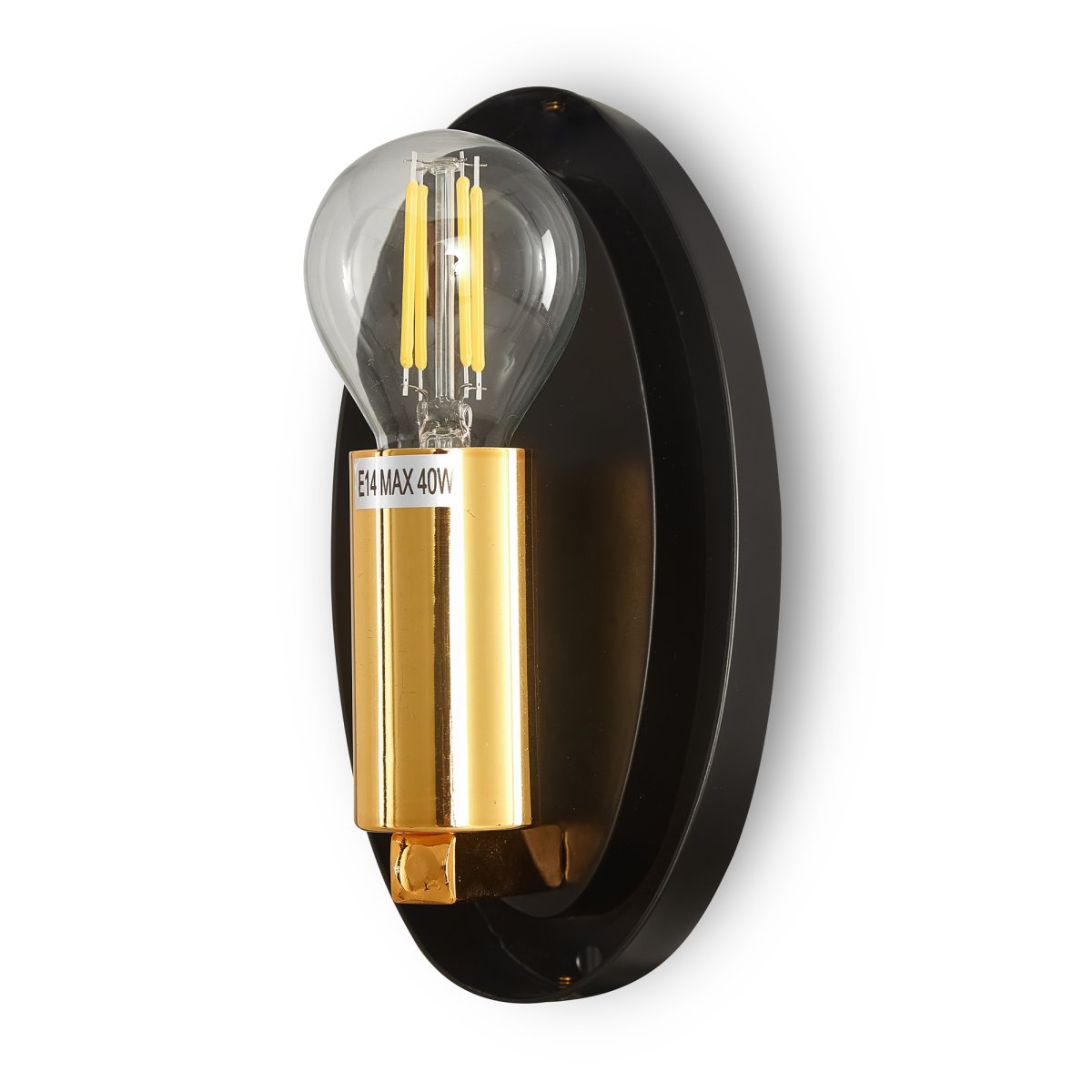 Mabell 28cm Oro lámpara de pared De Maytoni - Esta lámpara crea un punto de luz cálido y acogedor, y al colocar varias de ellas en grupo en la pared, puedes crear una elegante pieza de arte que combina función y estética.