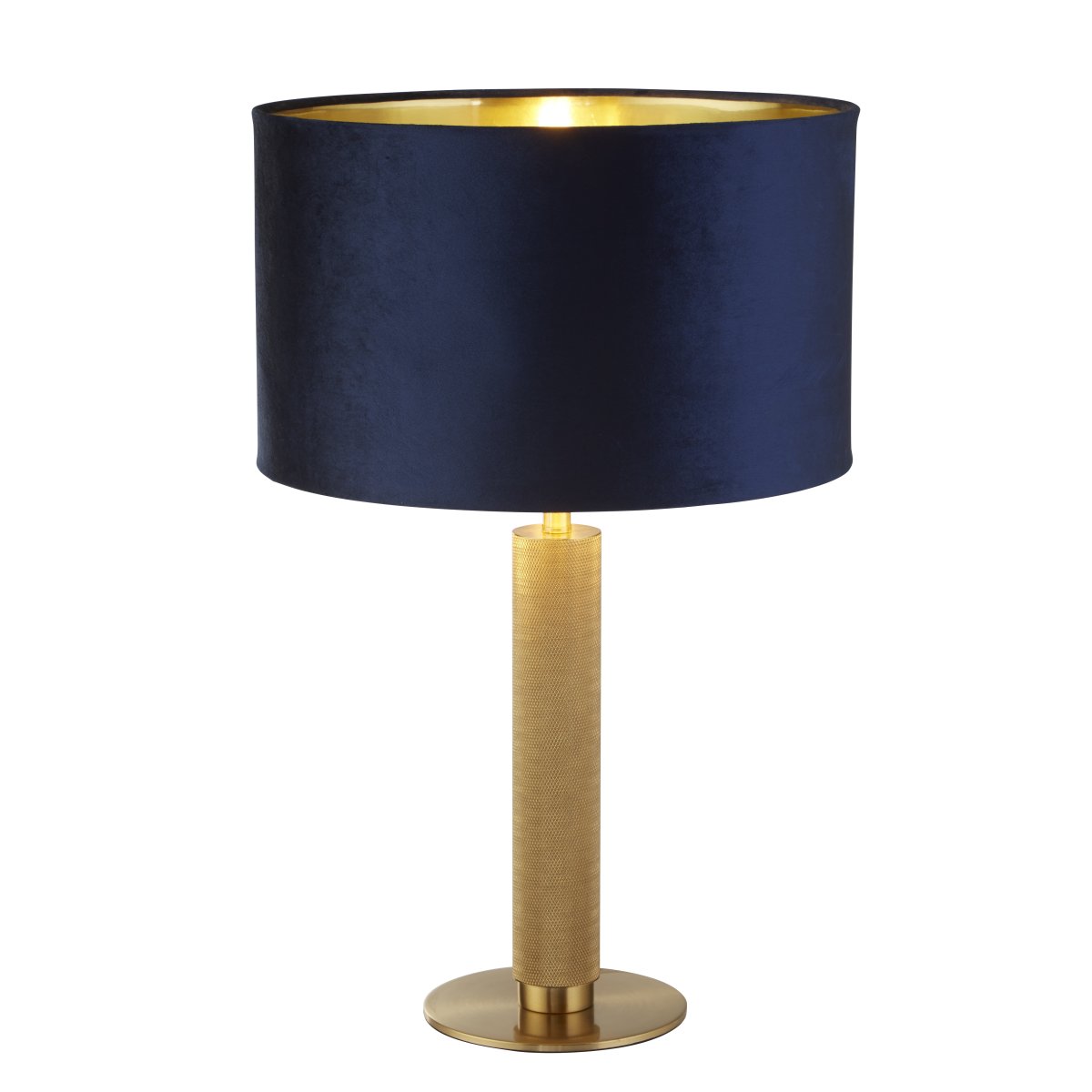 London 63cm Azul oscuro lámpara de mesa De Searchlight - El dise&ntilde;o moderno y elegante de la l&aacute;mpara la convierte en el complemento perfecto para quienes buscan un detalle llamativo pero discreto en su interior.
