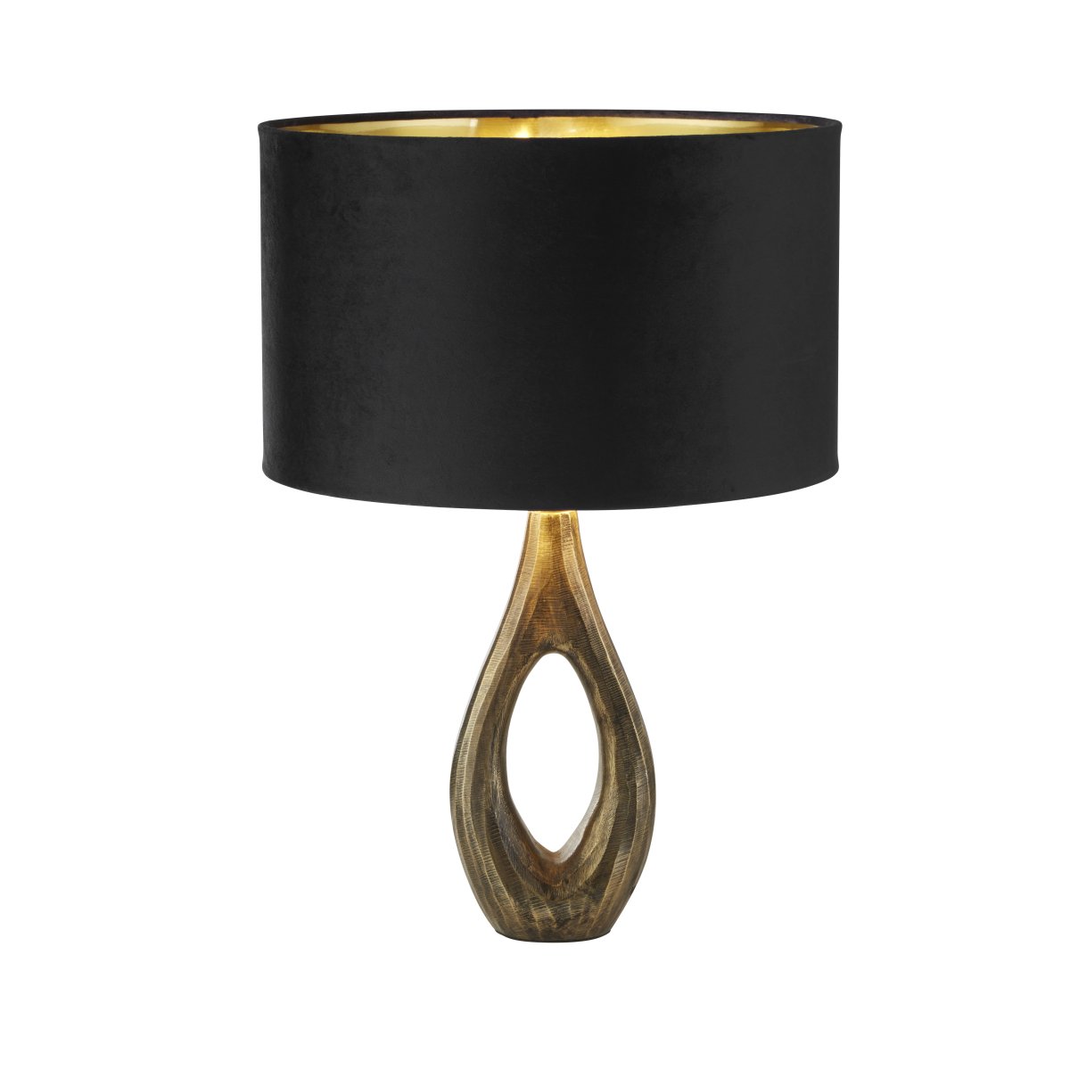 Bucklow 40cm Negro lámpara de mesa De Searchlight - El sofisticado diseño de la lámpara transmite una sensación de estilo sofisticado y crea una luz cálida y suave que es perfecta para crear un ambiente acogedor en la sala de estar o el dormitorio.