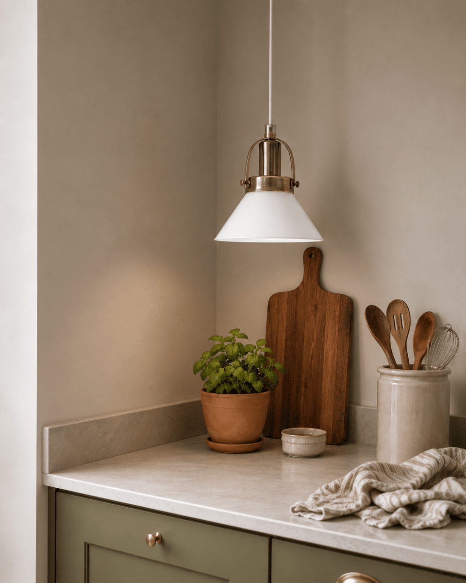Mäster Ø15 Latón antiguo/blanco lámpara de ventana De Lampan - La l&aacute;mpara de ventana M&auml;ster es una l&aacute;mpara atemporal y elegante que se integra a la perfecci&oacute;n tanto en hogares cl&aacute;sicos como modernos.