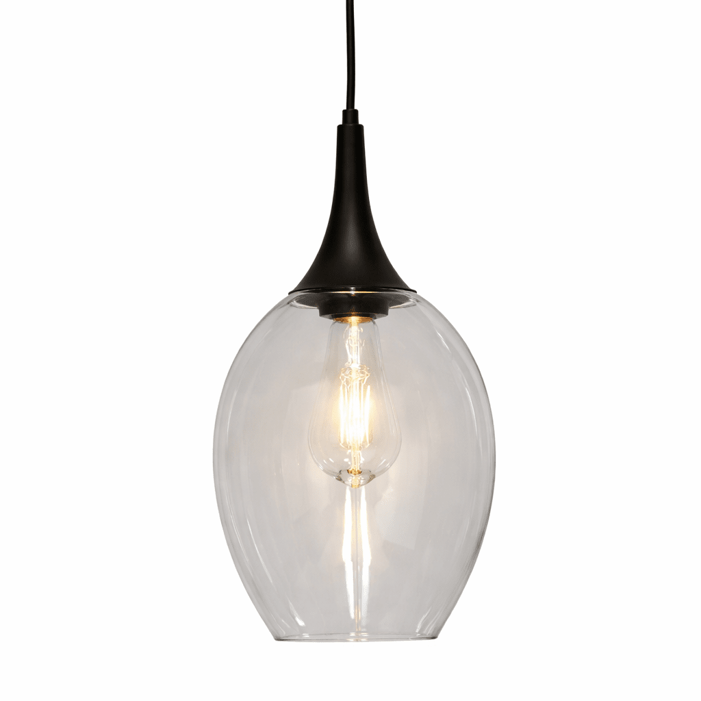 Elipzo Ø18 De color humo lámpara de ventana De Lampan - La pantalla de metal negro le aporta un toque de estilo, mientras que la pantalla de cristal ahumado proporciona una luz suave y ambiental.
