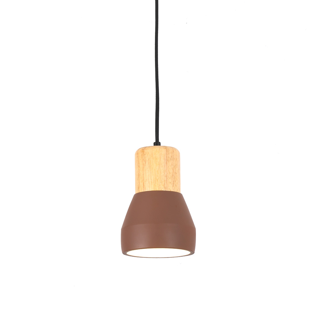 Pepe Ø13 Óxido lámpara de ventana De Nordic Lighting - La combinaci&oacute;n de madera y hormig&oacute;n le confiere un aspecto robusto pero c&aacute;lido, mientras que el acabado mate en &oacute;xido le aporta un toque sereno y actual.