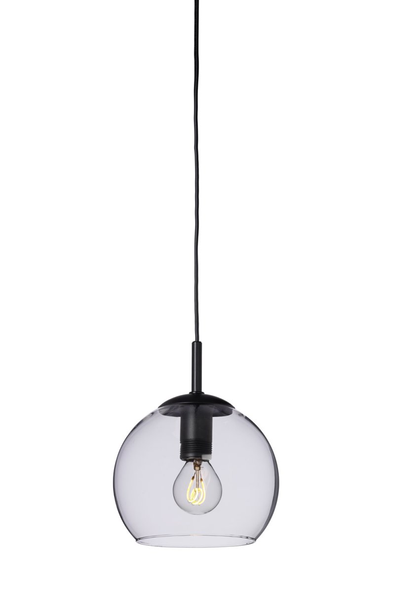 Capella Ø15 Negro lámpara de ventana De Cottex - La combinación de vidrio transparente y detalles negros crea un diseño atemporal.