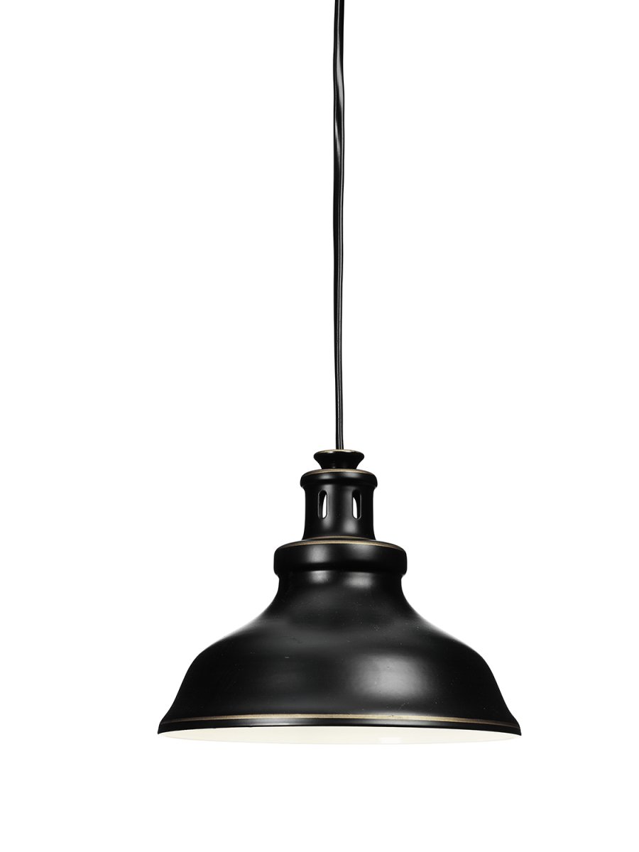 New Haven Ø17 Negro antiguo lámpara de ventana De Cottex - Su robusta construcci&oacute;n de metal y su suspensi&oacute;n de cadena le dan un toque industrial y son perfectos para crear un ambiente moderno en la cocina o el comedor.