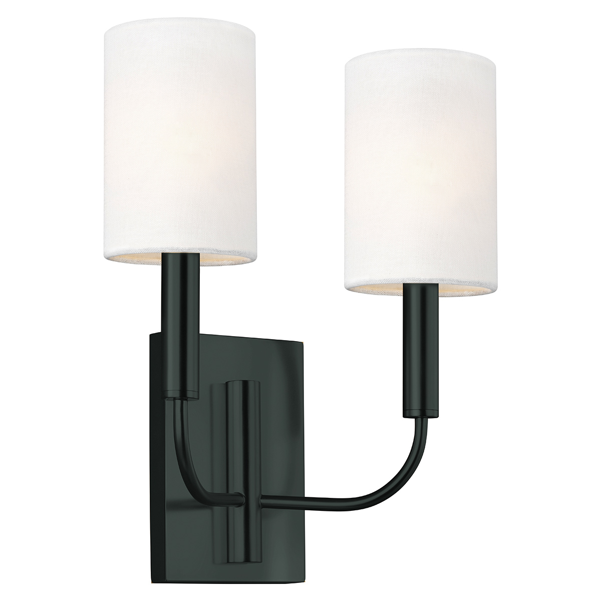 Brianna 36cm Negro lámpara de pared De Elstead Lighting - Brianna es una l&aacute;mpara de pared decorativa con un dise&ntilde;o ligero y minimalista.