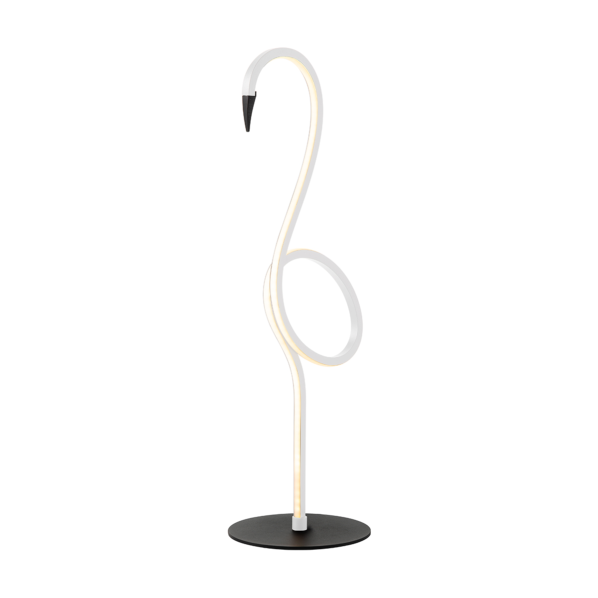 Flamingo 50cm Blanco lámpara de mesa De Elstead Lighting - Flamingo &auml;r en konstn&auml;rlig och elegant bordslampa som kombinerar modern design med skulptural estetik.