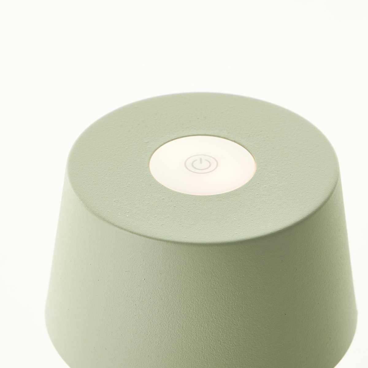 Jona 25cm Verde portátil De Brilliant - En la parte superior de la pantalla est&aacute; integrado un regulador de intensidad de tres etapas que permite ajustar c&oacute;modamente la intensidad de la luz en tres niveles.
