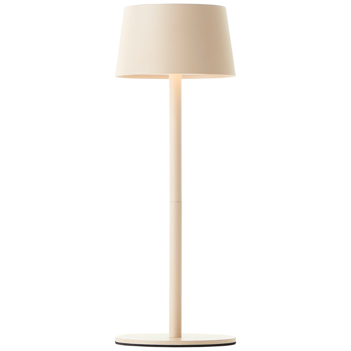 Jona 25cm Beige portátil De Brilliant - En la parte superior de la pantalla est&aacute; integrado un regulador de intensidad de tres etapas que permite ajustar c&oacute;modamente la intensidad de la luz en tres niveles.