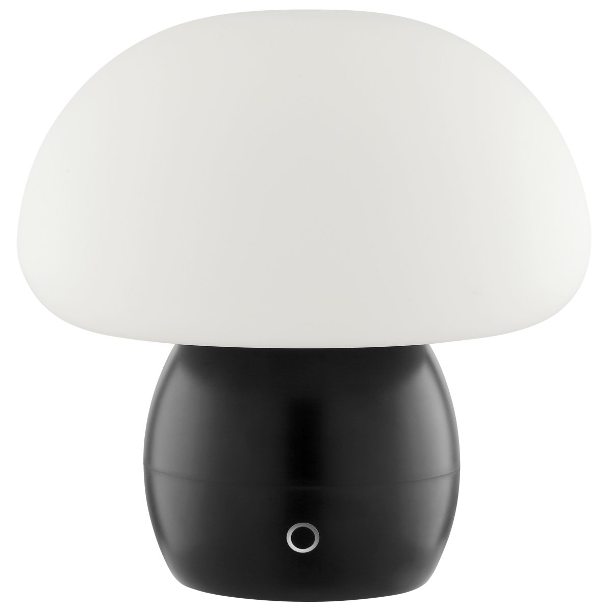 Dupos 22cm Negro portátil De Brilliant - Su diseño en forma de hongo la convierte en un elemento decorativo para cualquier interior, desde el dormitorio y el salón hasta la cocina o la terraza.